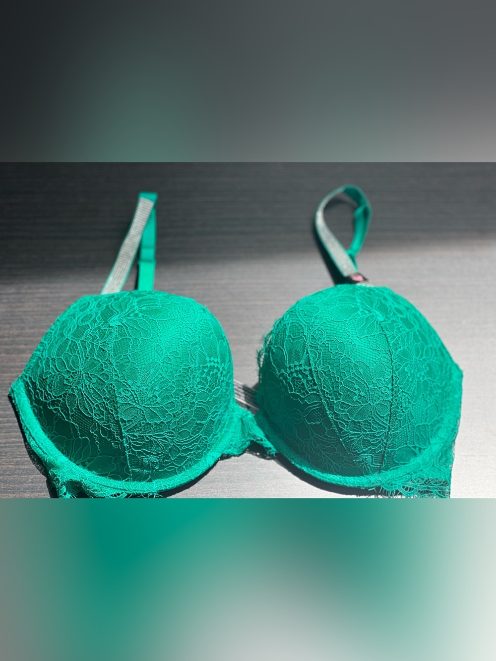 Victoria's Secret Teal Lace Push-Up Bra